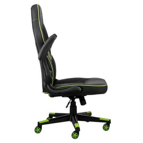 Купить Игровое кресло 2E Hebi (2E-GC-HEB-BK) Black/Green - цена в Харькове, Киеве, Днепре, Одессе
в интернет-магазине Telemart фото
