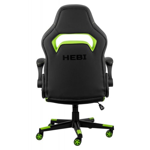 Купить Игровое кресло 2E Hebi (2E-GC-HEB-BK) Black/Green - цена в Харькове, Киеве, Днепре, Одессе
в интернет-магазине Telemart фото