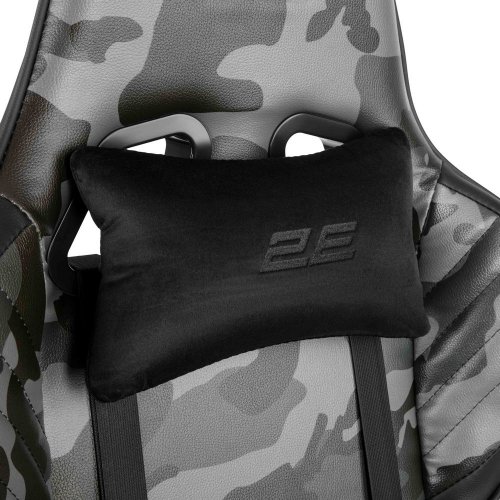 Купить Игровое кресло 2E Hibagon II (2E-GC-HIB-BK) Black/Camo - цена в Харькове, Киеве, Днепре, Одессе
в интернет-магазине Telemart фото
