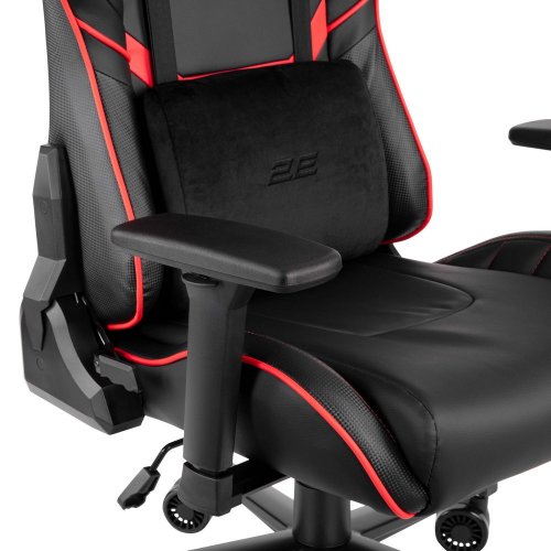 Купить Игровое кресло 2E Hibagon II (2E-GC-HIB-BKRD) Black/Red - цена в Харькове, Киеве, Днепре, Одессе
в интернет-магазине Telemart фото