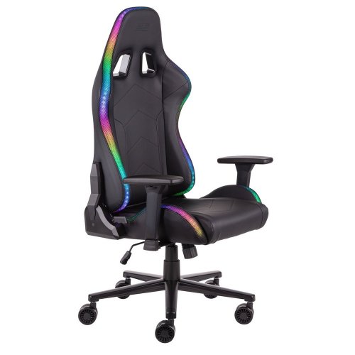 Купить Игровое кресло 2E Ogama II RGB (2E-GC-OGA-BKRGB) Black - цена в Харькове, Киеве, Днепре, Одессе
в интернет-магазине Telemart фото