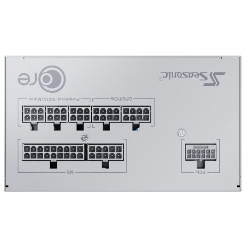 Купить Блок питания Seasonic Core GX 750W ATX 3.1 (CORE GX-750-ATX31-WHITE) White с проверкой совместимости: обзор, характеристики, цена в Киеве, Днепре, Одессе, Харькове, Украине | интернет-магазин TELEMART.UA фото
