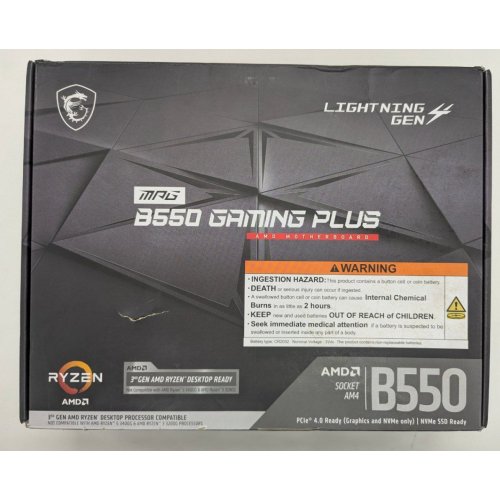 Купить Материнская плата MSI MPG B550 GAMING PLUS (sAM4, AMD B550) (Восстановлено продавцом, 802226) с проверкой совместимости: обзор, характеристики, цена в Киеве, Днепре, Одессе, Харькове, Украине | интернет-магазин TELEMART.UA фото