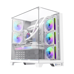 Уценка корпус GAMEMAX Infinity Plus Tempered Glass без БП White (Повреждена упаковка, 802251)