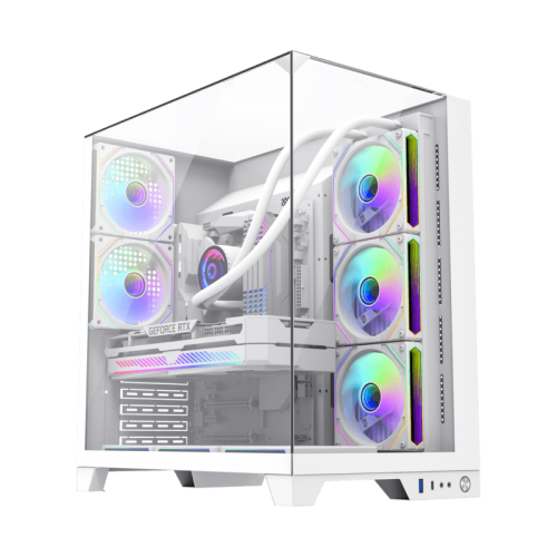 Купить Уценка корпус GAMEMAX Infinity Plus Tempered Glass без БП White (Повреждена упаковка, 802251) с проверкой совместимости: обзор, характеристики, цена в Киеве, Днепре, Одессе, Харькове, Украине | интернет-магазин TELEMART.UA фото