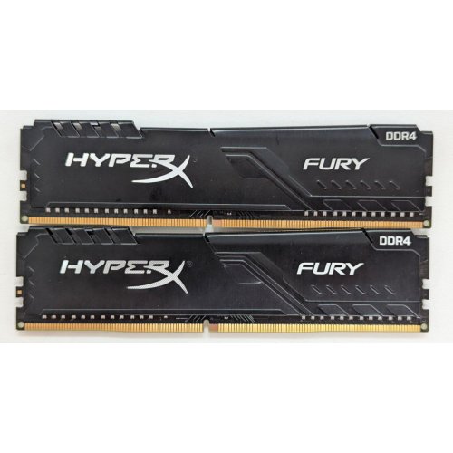 Купить Озу HyperX DDR4 16GB (2x8GB) 3200Mhz Fury Black (HX432C16FB3K2/16) (Восстановлено продавцом, 802457) с проверкой совместимости: обзор, характеристики, цена в Киеве, Днепре, Одессе, Харькове, Украине | интернет-магазин TELEMART.UA фото