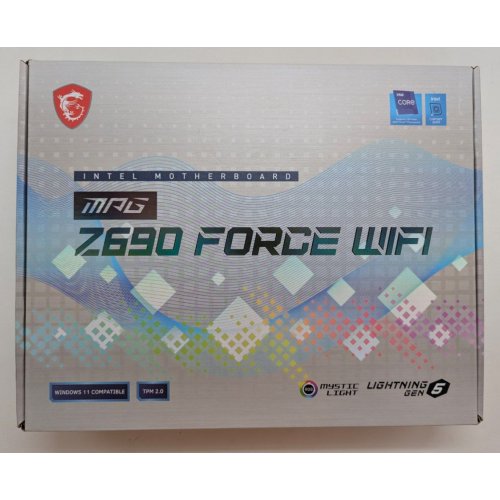 Купить Материнская плата MSI MPG Z690 Force Wi-Fi (s1700, Intel Z690) (Восстановлено продавцом, 802504) с проверкой совместимости: обзор, характеристики, цена в Киеве, Днепре, Одессе, Харькове, Украине | интернет-магазин TELEMART.UA фото