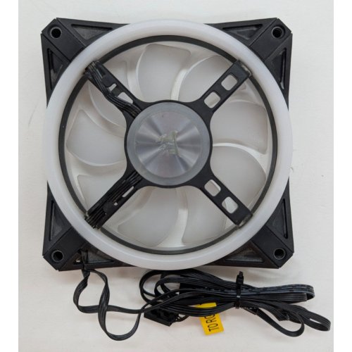 Кулер для корпуса Corsair iCUE QL120 RGB PWM (CO-9050097-WW) Black (Відновлено продавцем, 802545) купити з перевіркою сумісності: огляд, характеристики, ціна у Києві, Львові, Вінниці, Хмельницькому, Івано-Франківську, Україні | інтернет-магазин TELEMART.UA фото