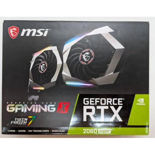 Купить Видеокарта MSI GeForce RTX 2060 SUPER Gaming X 8192MB (RTX 2060 SUPER GAMING X) (Восстановлено продавцом, 802554) с проверкой совместимости: обзор, характеристики, цена в Киеве, Днепре, Одессе, Харькове, Украине | интернет-магазин TELEMART.UA фото