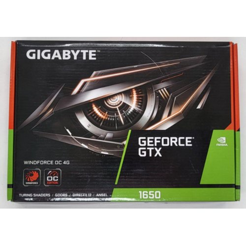 Відеокарта Gigabyte GeForce GTX 1650 D6 WindForce OC 4096MB (GV-N1656WF2OC-4GD) (Відновлено продавцем, 802785) купити з перевіркою сумісності: огляд, характеристики, ціна у Києві, Львові, Вінниці, Хмельницькому, Івано-Франківську, Україні | інтернет-магазин TELEMART.UA фото