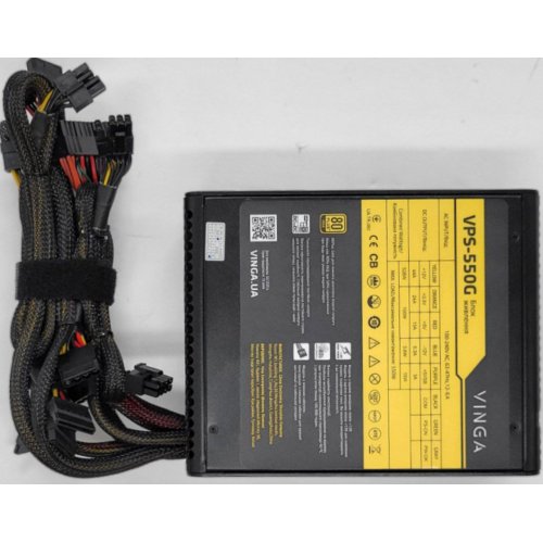 Блок живлення Vinga 550W (VPS-550P) (Відновлено продавцем, 802812) купити з перевіркою сумісності: огляд, характеристики, ціна у Києві, Львові, Вінниці, Хмельницькому, Івано-Франківську, Україні | інтернет-магазин TELEMART.UA фото