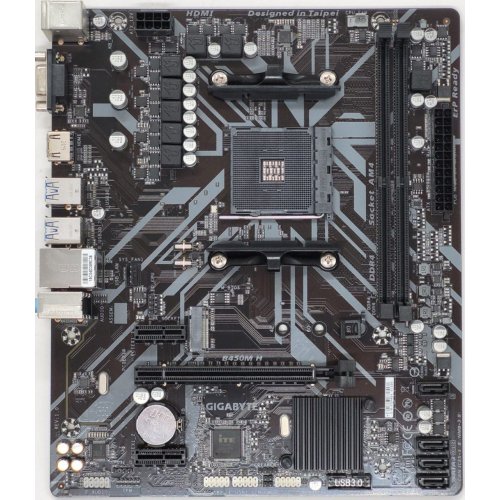 Купить Материнская плата Gigabyte B450M H (sAM4, AMD B450) (Восстановлено продавцом, 802821) с проверкой совместимости: обзор, характеристики, цена в Киеве, Днепре, Одессе, Харькове, Украине | интернет-магазин TELEMART.UA фото