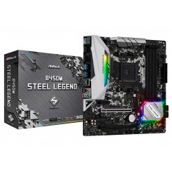 Материнская плата AsRock B450M Steel Legend (sAM4, AMD B450) (Восстановлено продавцом, 802832)
