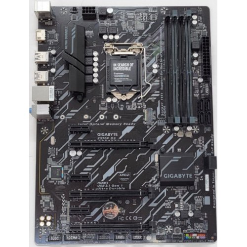Материнська плата Gigabyte Z370P D3 (s1151, Intel Z370) (Відновлено продавцем, 802841) купити з перевіркою сумісності: огляд, характеристики, ціна у Києві, Львові, Вінниці, Хмельницькому, Івано-Франківську, Україні | інтернет-магазин TELEMART.UA фото