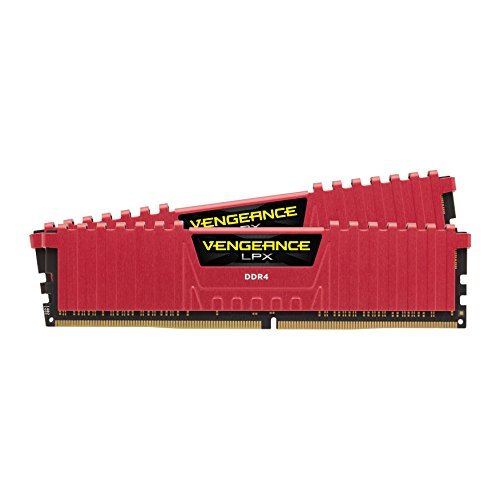 Photo RAM Corsair DDR4 8GB (2x4GB) 2133Mhz Vengeance LPX (CMK8GX4M2A2133C13R) Red