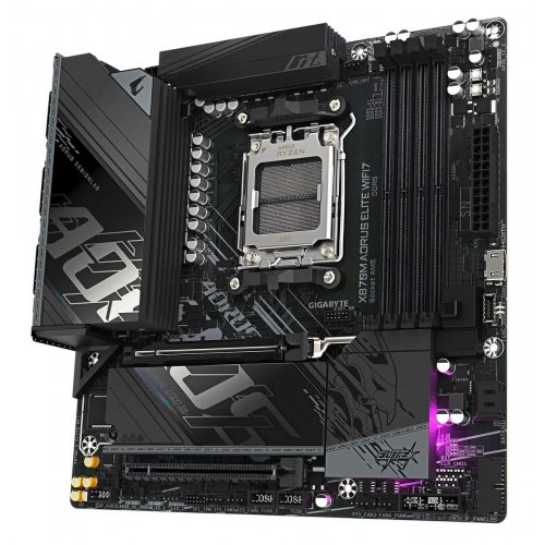 Материнская плата Gigabyte X870M AORUS ELITE WIFI7 (sAM5, AMD X870) купить в Украине: Киев, Днепр, Харьков, Одесса  | Проверка совместимости, низкая цена, отзывы, характеристики от TELEMART фото