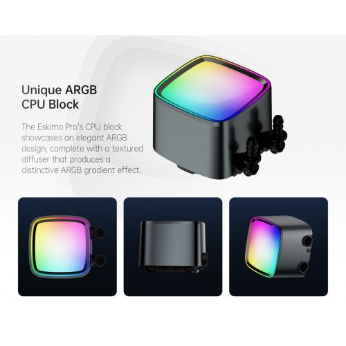 Готова СВО Geometric Future Eskimo Pro 360 ARGB (GEO-EP-36W) White купити в Україні: Київ, Львів, Хмельницький, Тернопіль | Перевірка сумісності, низька ціна, відгуки, характеристики від TELEMART фото