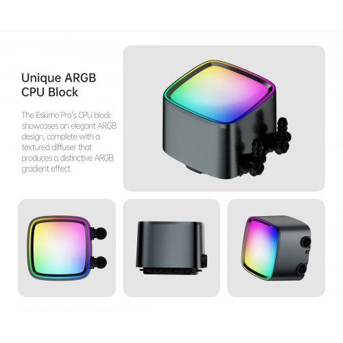 Готова СВО Geometric Future Eskimo Pro 420 ARGB (GEO-EP-42B) Black купити в Україні: Київ, Львів, Хмельницький, Тернопіль | Перевірка сумісності, низька ціна, відгуки, характеристики від TELEMART фото