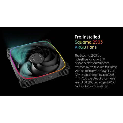 Готова СВО Geometric Future Eskimo Pro 420 ARGB (GEO-EP-42B) Black купити в Україні: Київ, Львів, Хмельницький, Тернопіль | Перевірка сумісності, низька ціна, відгуки, характеристики від TELEMART фото