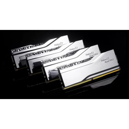 ОЗУ G.Skill DDR5 96GB (2x48GB) 6000Mhz Trident Z5 Royal Neo Silver (F5-6000J3036F48GX2-TR5NS) купить в Украине: Киев, Днепр, Харьков, Одесса  | Проверка совместимости, низкая цена, отзывы, характеристики от TELEMART фото