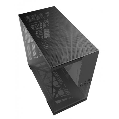 Купить Корпус Geometric Future Model 5 Glass без БП (GEO-M5-BG) Black/Grey с проверкой совместимости: обзор, характеристики, цена в Киеве, Днепре, Одессе, Харькове, Украине | интернет-магазин TELEMART.UA фото