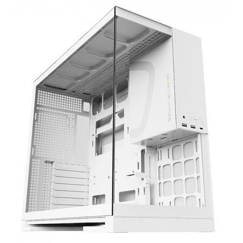 Купить Корпус Geometric Future Model 5 Glass без БП (GEO-M5-W) White с проверкой совместимости: обзор, характеристики, цена в Киеве, Днепре, Одессе, Харькове, Украине | интернет-магазин TELEMART.UA фото