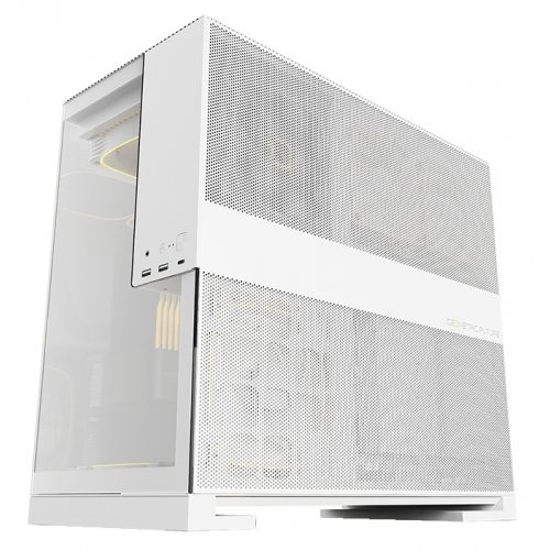 Купить Корпус Geometric Future Model 5 Glass без БП (GEO-M5-W) White с проверкой совместимости: обзор, характеристики, цена в Киеве, Днепре, Одессе, Харькове, Украине | интернет-магазин TELEMART.UA фото