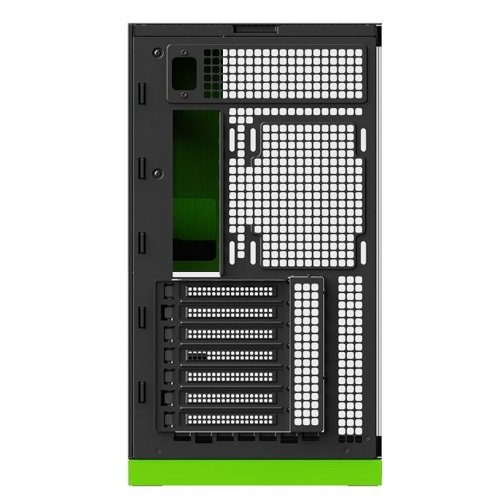 Корпус Geometric Future Model 5 Glass без БП (GEO-M5-BNV) Black/Green купить в Украине: Киев, Днепр, Харьков, Одесса  | Проверка совместимости, низкая цена, отзывы, характеристики от TELEMART фото