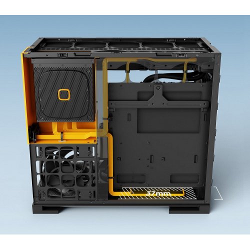 Корпус Geometric Future Model 5 Glass без БП (GEO-M5-BNV) Black/Green купить в Украине: Киев, Днепр, Харьков, Одесса  | Проверка совместимости, низкая цена, отзывы, характеристики от TELEMART фото