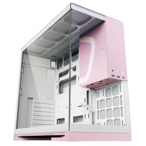 Купить Корпус Geometric Future Model 5 Glass без БП (GEO-M5-WPK) White/Pink с проверкой совместимости: обзор, характеристики, цена в Киеве, Днепре, Одессе, Харькове, Украине | интернет-магазин TELEMART.UA фото