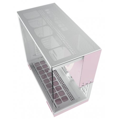 Купить Корпус Geometric Future Model 5 Glass без БП (GEO-M5-WPK) White/Pink с проверкой совместимости: обзор, характеристики, цена в Киеве, Днепре, Одессе, Харькове, Украине | интернет-магазин TELEMART.UA фото