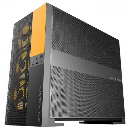 Купить Корпус Geometric Future Model 5 Mesh без БП (GEO-M5V-BY) Black/Yellow с проверкой совместимости: обзор, характеристики, цена в Киеве, Днепре, Одессе, Харькове, Украине | интернет-магазин TELEMART.UA фото