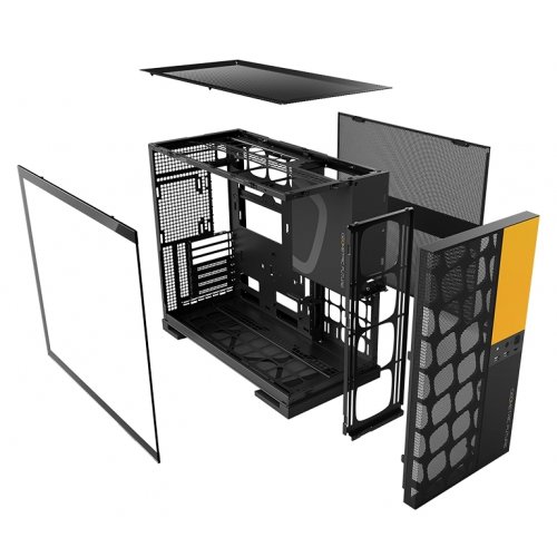 Купить Корпус Geometric Future Model 5 Mesh без БП (GEO-M5V-BY) Black/Yellow с проверкой совместимости: обзор, характеристики, цена в Киеве, Днепре, Одессе, Харькове, Украине | интернет-магазин TELEMART.UA фото