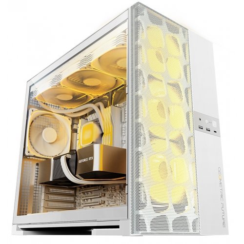 Купить Корпус Geometric Future Model 5 Mesh без БП (GEO-M5V-W) White с проверкой совместимости: обзор, характеристики, цена в Киеве, Днепре, Одессе, Харькове, Украине | интернет-магазин TELEMART.UA фото