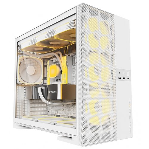 Купить Корпус Geometric Future Model 5 Mesh без БП (GEO-M5V-W) White с проверкой совместимости: обзор, характеристики, цена в Киеве, Днепре, Одессе, Харькове, Украине | интернет-магазин TELEMART.UA фото