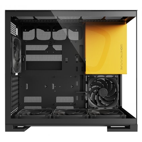 Купить Корпус Geometric Future Model 5F Glass без БП (GEO-M5F-BY) Black/Yellow с проверкой совместимости: обзор, характеристики, цена в Киеве, Днепре, Одессе, Харькове, Украине | интернет-магазин TELEMART.UA фото
