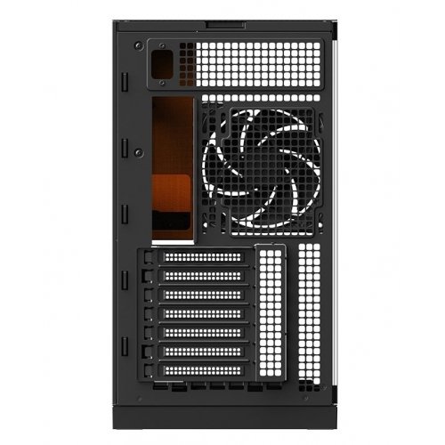 Корпус Geometric Future Model 5F Glass без БП (GEO-M5F-BY) Black/Yellow купить в Украине: Киев, Днепр, Харьков, Одесса  | Проверка совместимости, низкая цена, отзывы, характеристики от TELEMART фото