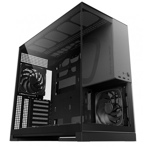 Купить Корпус Geometric Future Model 5F Glass без БП (GEO-M5F-BG) Black/Grey с проверкой совместимости: обзор, характеристики, цена в Киеве, Днепре, Одессе, Харькове, Украине | интернет-магазин TELEMART.UA фото