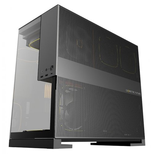 Купить Корпус Geometric Future Model 5F Glass без БП (GEO-M5F-BG) Black/Grey с проверкой совместимости: обзор, характеристики, цена в Киеве, Днепре, Одессе, Харькове, Украине | интернет-магазин TELEMART.UA фото