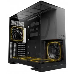 Корпус Geometric Future Model 5F Glass без БЖ (GEO-M5F-BG) Black/Grey