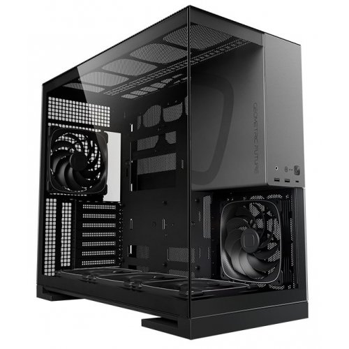 Корпус Geometric Future Model 5F Glass без БП (GEO-M5F-BG) Black/Grey купить в Украине: Киев, Днепр, Харьков, Одесса  | Проверка совместимости, низкая цена, отзывы, характеристики от TELEMART фото