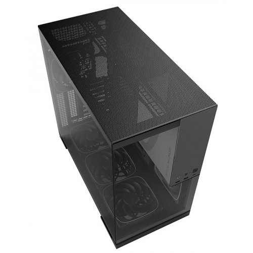 Корпус Geometric Future Model 5F Glass без БП (GEO-M5F-BG) Black/Grey купить в Украине: Киев, Днепр, Харьков, Одесса  | Проверка совместимости, низкая цена, отзывы, характеристики от TELEMART фото