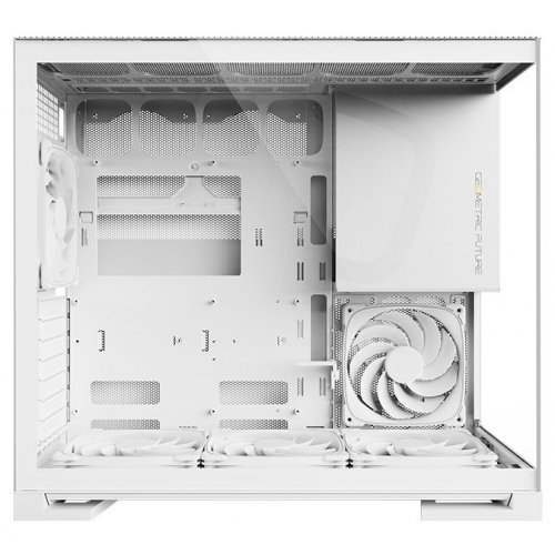 Корпус Geometric Future Model 5F Glass без БЖ (GEO-M5F-W) White купити в Україні: Київ, Львів, Хмельницький, Тернопіль, Івано-Франківськ | Перевірка сумісності, низька ціна, відгуки, характеристики від TELEMART фото