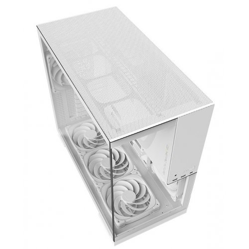 Корпус Geometric Future Model 5F Glass без БЖ (GEO-M5F-W) White купити в Україні: Київ, Львів, Хмельницький, Тернопіль, Івано-Франківськ | Перевірка сумісності, низька ціна, відгуки, характеристики від TELEMART фото