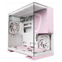 Корпус Geometric Future Model 5F Glass без БП (GEO-M5F-WPK) White/Pink
