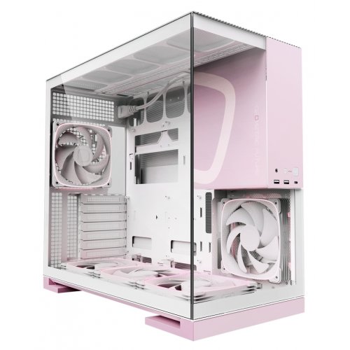 Купить Корпус Geometric Future Model 5F Glass без БП (GEO-M5F-WPK) White/Pink с проверкой совместимости: обзор, характеристики, цена в Киеве, Днепре, Одессе, Харькове, Украине | интернет-магазин TELEMART.UA фото