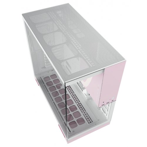 Купить Корпус Geometric Future Model 5F Glass без БП (GEO-M5F-WPK) White/Pink с проверкой совместимости: обзор, характеристики, цена в Киеве, Днепре, Одессе, Харькове, Украине | интернет-магазин TELEMART.UA фото