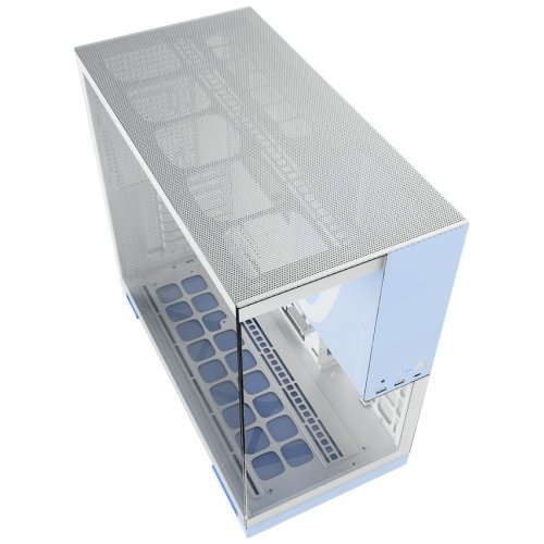 Купить Корпус Geometric Future Model 5F Glass без БП (GEO-M5F-WB) White/Blue с проверкой совместимости: обзор, характеристики, цена в Киеве, Днепре, Одессе, Харькове, Украине | интернет-магазин TELEMART.UA фото
