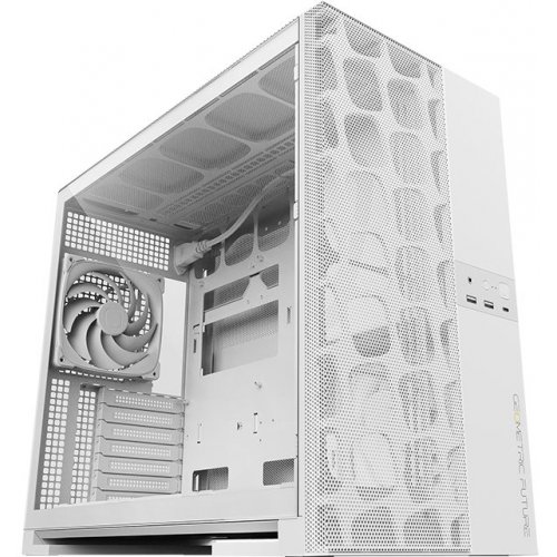 Корпус Geometric Future Model 5F Mesh без БЖ (GEO-M5VF-W) White купити в Україні: Київ, Львів, Хмельницький, Тернопіль, Івано-Франківськ | Перевірка сумісності, низька ціна, відгуки, характеристики від TELEMART фото