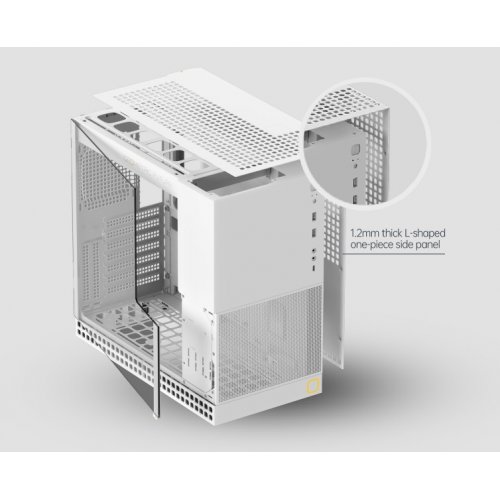 Купить Корпус Geometric Future Model 4 King Arthur без БП (GEO-M4-KAW) White с проверкой совместимости: обзор, характеристики, цена в Киеве, Днепре, Одессе, Харькове, Украине | интернет-магазин TELEMART.UA фото